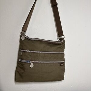 Baggallini Town Bag Special Edition Crossbody/Shoulder Bag Khaki Lots Of Storage